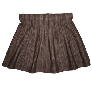 CANDIE'S Dark Olive Green Black Digital Zebra Design Circle Skater Skirt Sz M